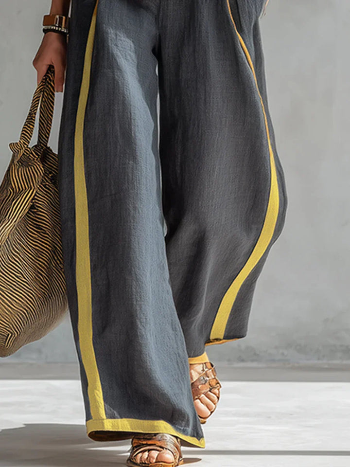 Elisa | Complete Fluid Two-Piece with Contrast Details