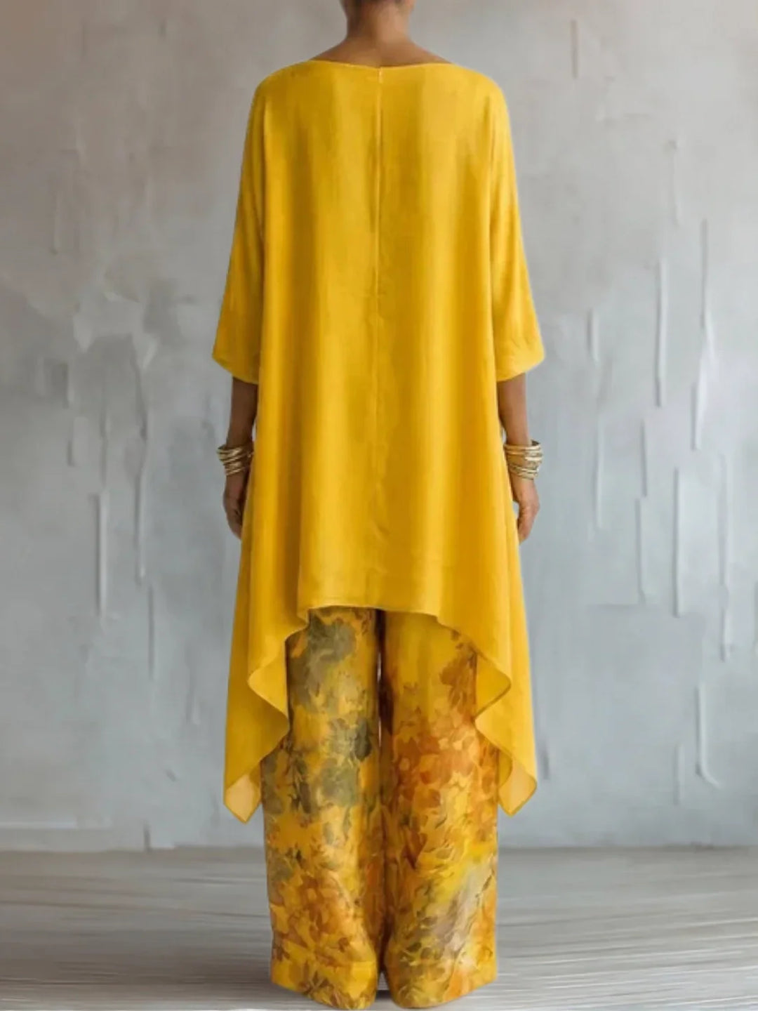 Genebra | Asymmetric Floral Maxi Dress