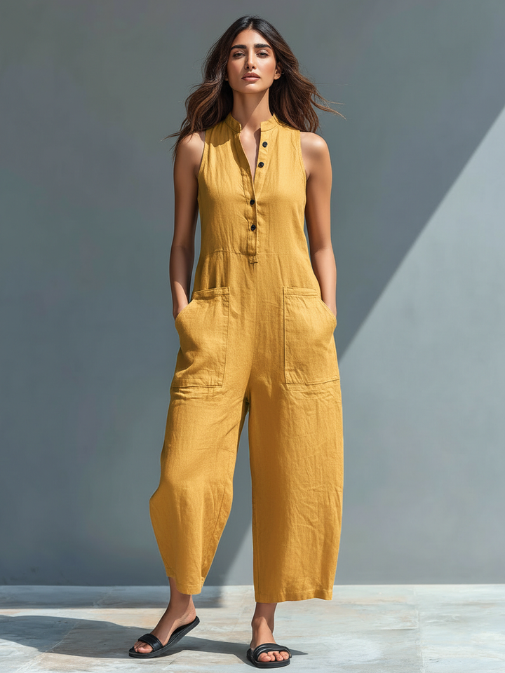 Adele | Long Fluid Jumpsuit with Pockets