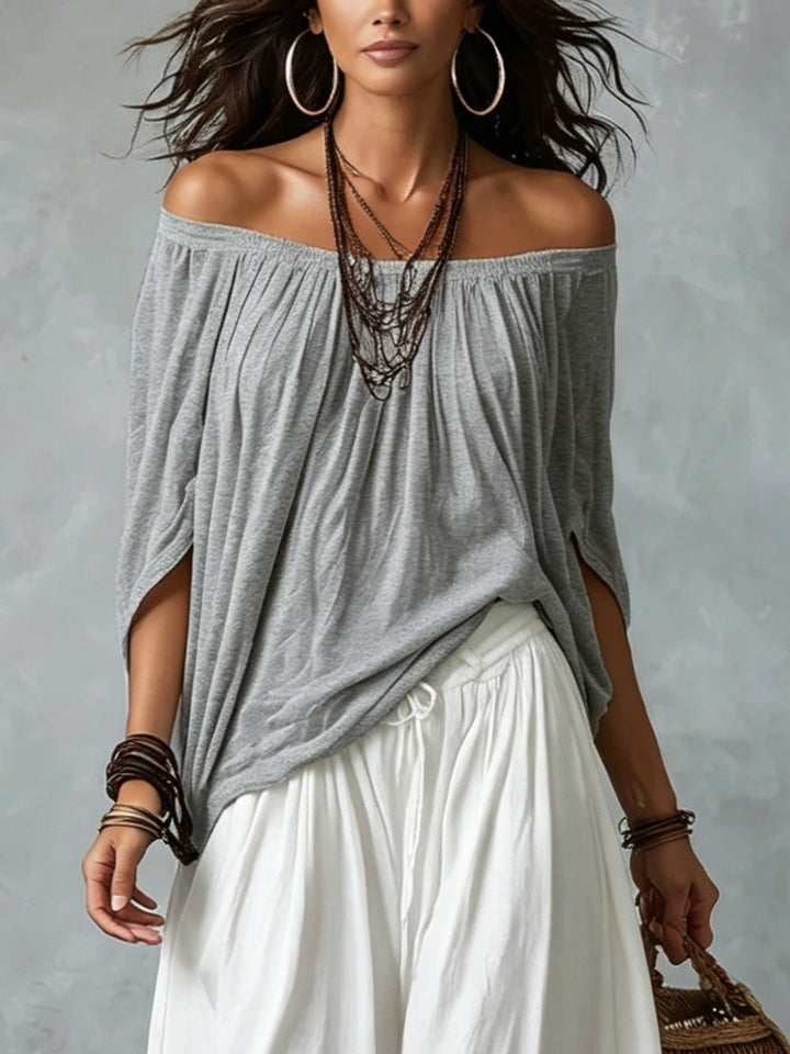 Isavella | Bohemian Lantern-Sleeve Two-Piece Set