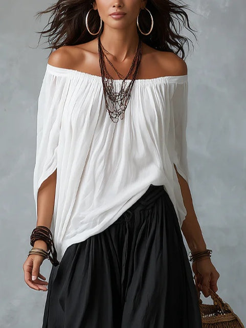Isavella | Bohemian Lantern-Sleeve Two-Piece Set